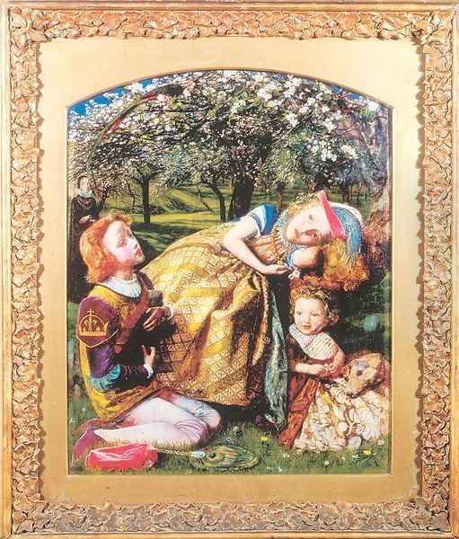 The King's Orchard 1857-58, retouched in 1859 Oil Painting by Arthur Hughes