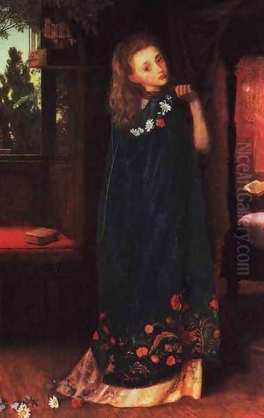 Goodnight Oil Painting by Arthur Hughes