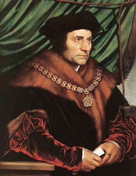 Sir Thomas More 1527 Oil Painting by Hans Holbein the Younger