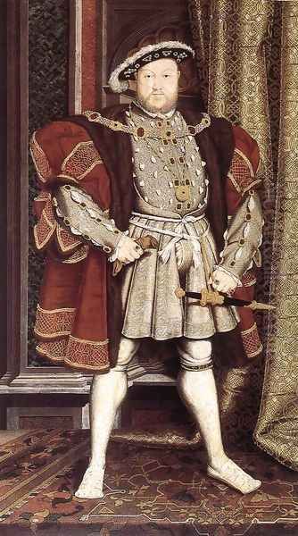 Henry VIII after 1537 Oil Painting by Hans Holbein the Younger