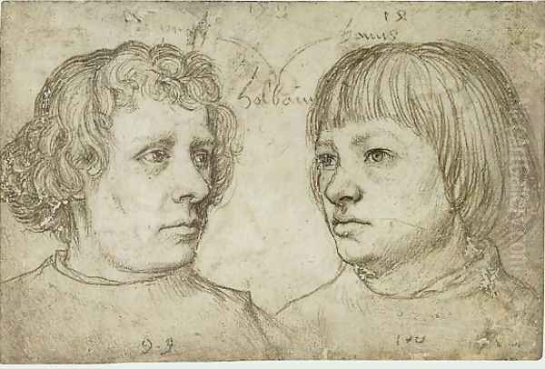 Ambrosius and Hans Holbein the Younger Oil Painting by Hans Holbein the Younger