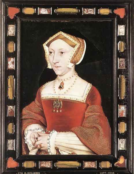 Portrait of Jane Seymour c. 1537 Oil Painting by Hans Holbein the Younger