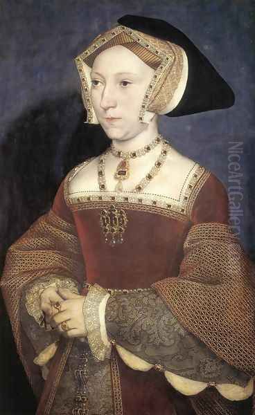 Jane Seymour, Queen of England 1536 Oil Painting by Hans Holbein the Younger