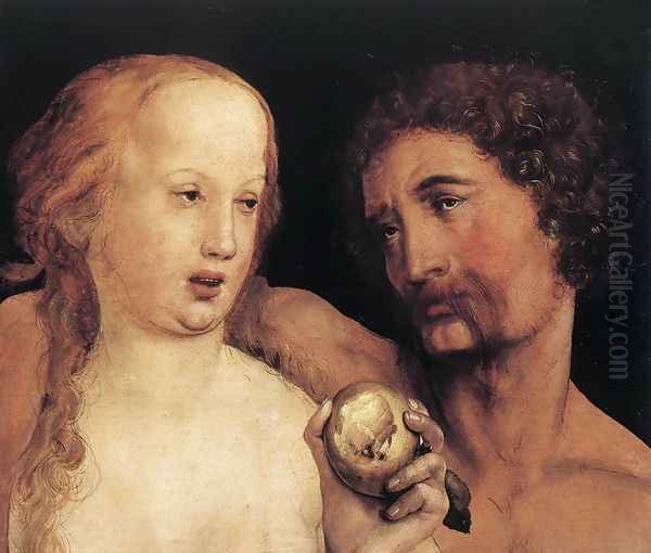 Adam and Eve 1517 Oil Painting by Hans Holbein the Younger