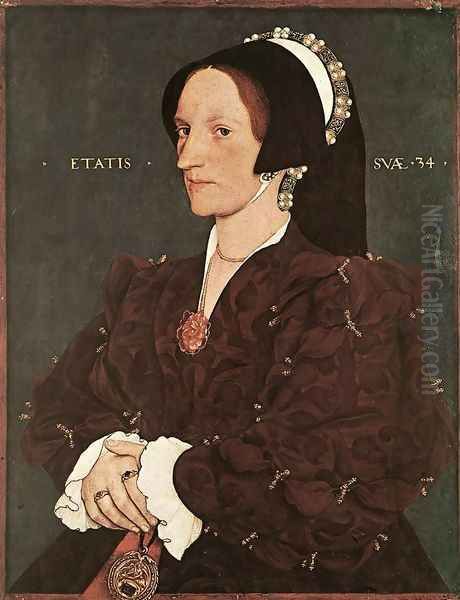 Portrait of Margaret Wyatt, Lady Lee, c. 1540 Oil Painting by Hans Holbein the Younger