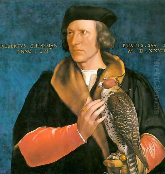 Robert Cheseman 1533 Oil Painting by Hans Holbein the Younger