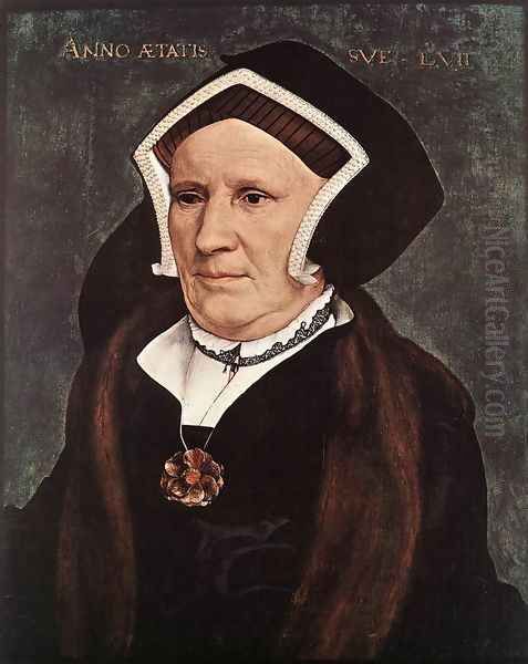 Portrait of Lady Margaret Butts 1543 Oil Painting by Hans Holbein the Younger