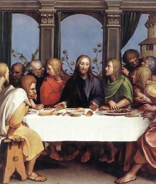 The Last Supper 1524-25 Oil Painting by Hans Holbein the Younger