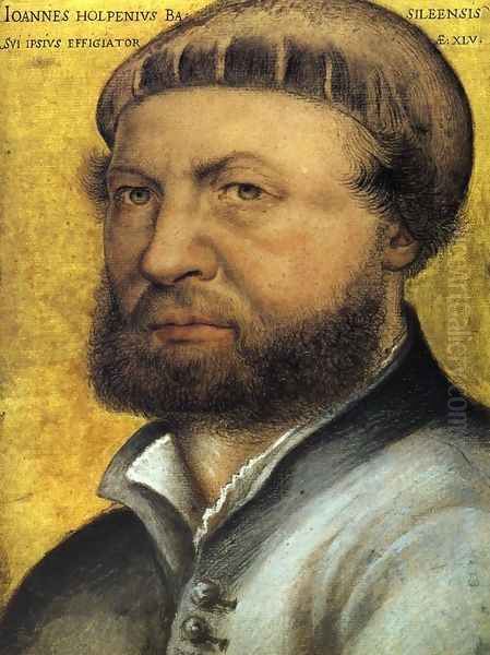 Self-Portrait 1542-43 Oil Painting by Hans Holbein the Younger