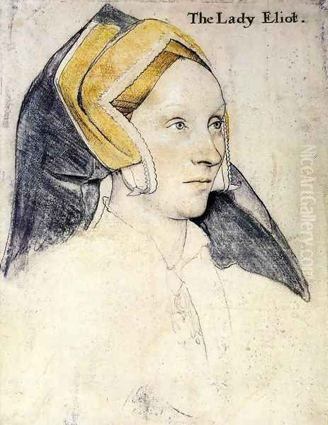 Lady Elyot 1532-33 Oil Painting by Hans Holbein the Younger