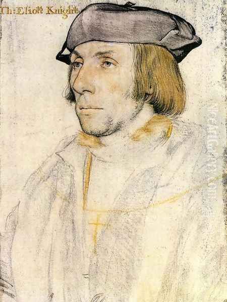 Sir Thomas Elyot 1532-33 Oil Painting by Hans Holbein the Younger