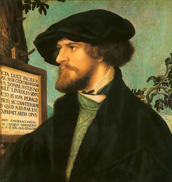 Portrait of Bonifacius Amerbach 1519 Oil Painting by Hans Holbein the Younger