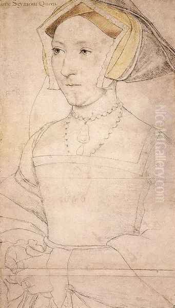 Jane Seymour 1536-37 Oil Painting by Hans Holbein the Younger