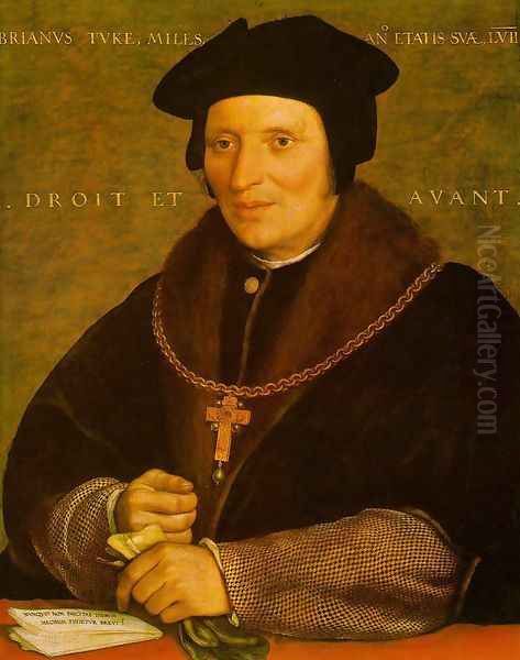 Sir Brian Tuke c. 1527 Oil Painting by Hans Holbein the Younger