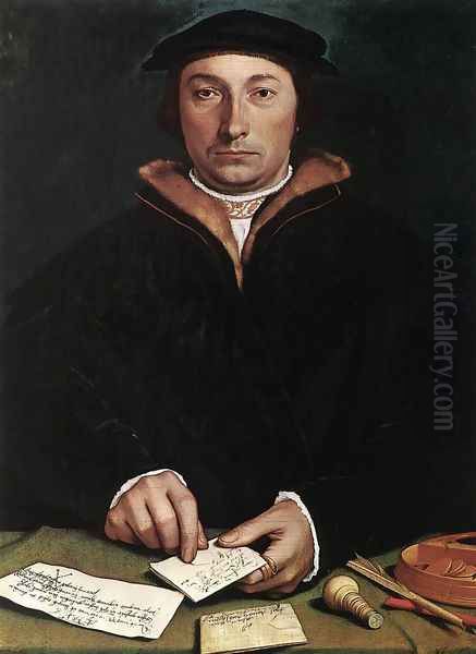 Portrait of Dirk Tybis 1533 Oil Painting by Hans Holbein the Younger