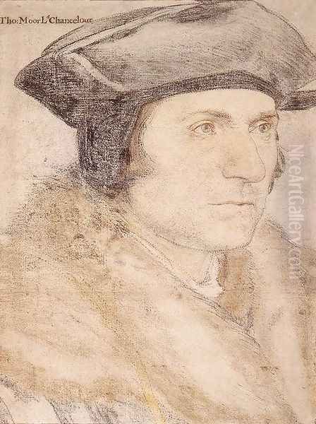 Sir Thomas More 1527-28 Oil Painting by Hans Holbein the Younger