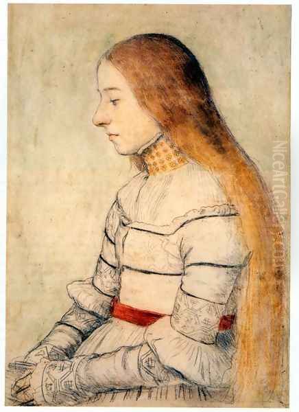 Anna Meyer Oil Painting by Hans Holbein the Younger