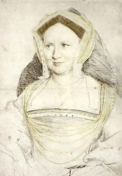 Portrait of Lady Mary Guildford c. 1527 Oil Painting by Hans Holbein the Younger