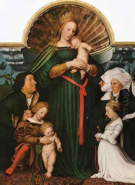 Meyer Madonna Oil Painting by Hans Holbein the Younger