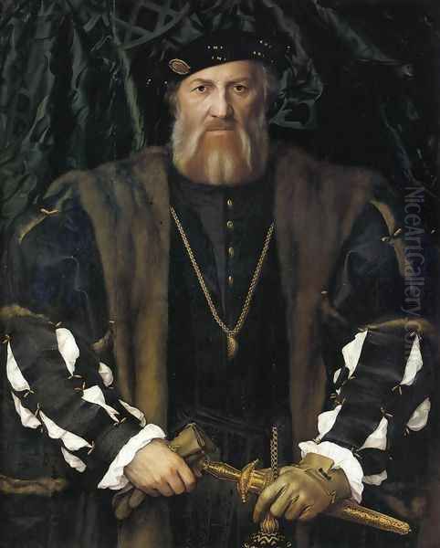 Portrait of Charles de Solier, Lord of Morette 1534-35 Oil Painting by Hans Holbein the Younger