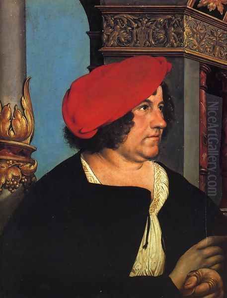 Portrait of Jakob Meyer zum Hasen (2) 1516 Oil Painting by Hans Holbein the Younger