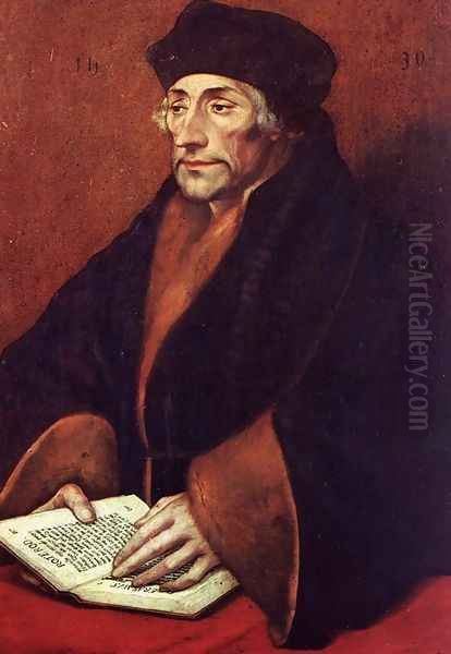 Portrait of Erasmus of Rotterdam 1530 Oil Painting by Hans Holbein the Younger