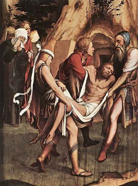 The Entombment Oil Painting by Hans Holbein the Younger