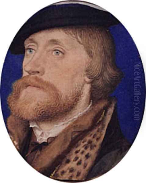 Thomas Wriothesley First Earl of Southampton ca. 1535 Oil Painting by Hans Holbein the Younger