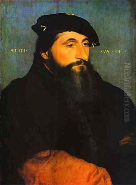 Portrait Of A Young Man 1520 Oil Painting by Hans Holbein the Younger