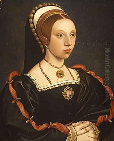 Portrait of a Young Woman Oil Painting by Hans Holbein the Younger