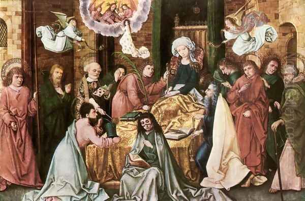 Death of the Virgin c. 1490 Oil Painting by Hans, The Elder Holbein