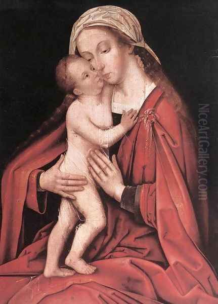 Virgin and Child c. 1500 Oil Painting by Hans, The Elder Holbein