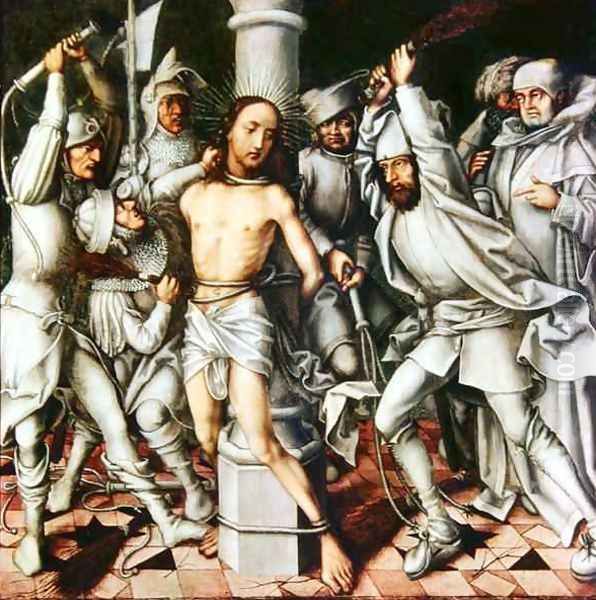 The Flagellation of Christ Oil Painting by Hans, The Elder Holbein