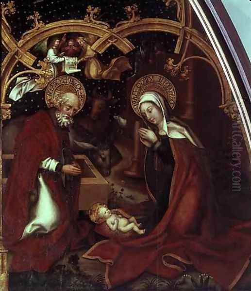 The Nativity Oil Painting by Hans, The Elder Holbein