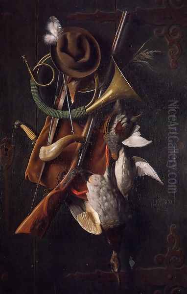 After the Hunt I Oil Painting by William Michael Harnett