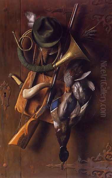 After the Hunt Oil Painting by William Michael Harnett