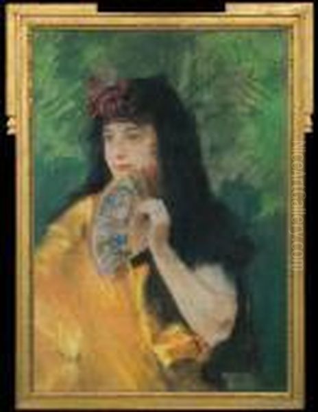 Spanish Lady Oil Painting by Teodor Axentowicz