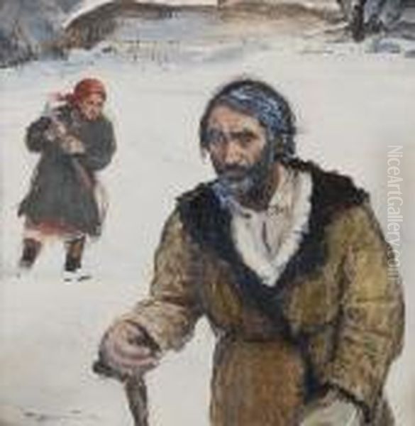 Na Gromniczna Oil Painting by Teodor Axentowicz