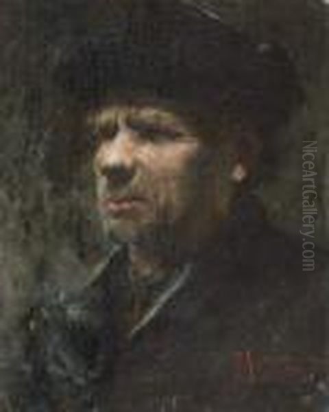 Portrait D'homme (1892) Oil Painting by Teodor Axentowicz