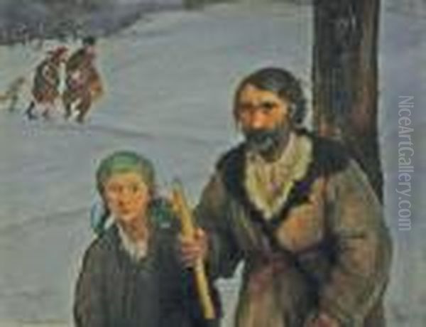 Na Gromniczna Oil Painting by Teodor Axentowicz