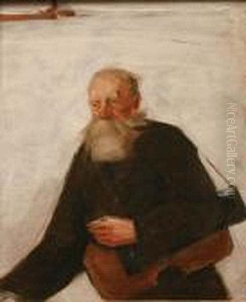 Lirnik Oil Painting by Teodor Axentowicz