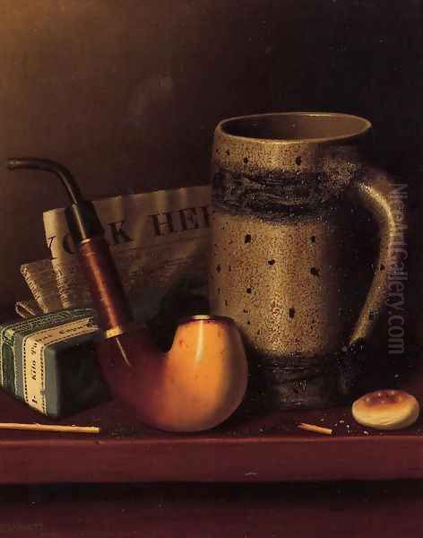 Solace Oil Painting by William Michael Harnett