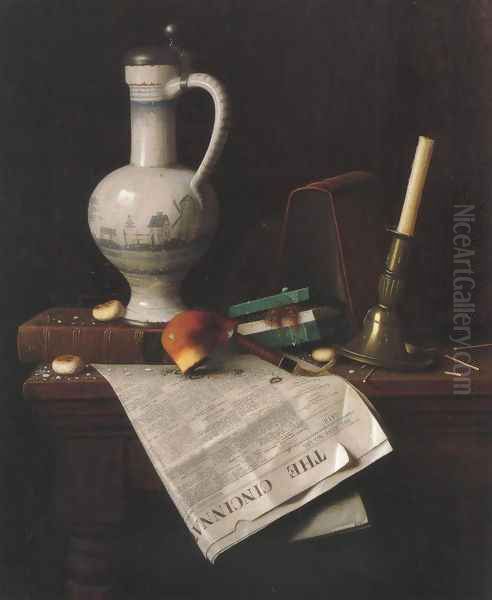 The Cincinnati Enquirer 1888 Oil Painting by William Michael Harnett