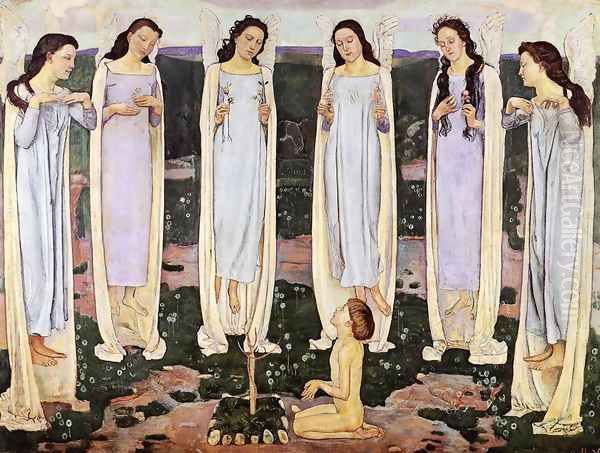 The Chosen One 1893-94 Oil Painting by Ferdinand Hodler