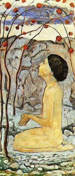 Adoration (III) Oil Painting by Ferdinand Hodler