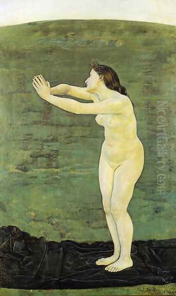 Commnion With Infinity Oil Painting by Ferdinand Hodler