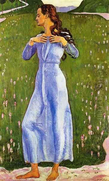 Emotion Oil Painting by Ferdinand Hodler