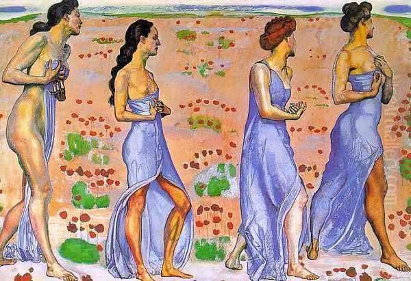 Emotion 1901-02 Oil Painting by Ferdinand Hodler