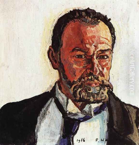 Self Portrait Oil Painting by Ferdinand Hodler