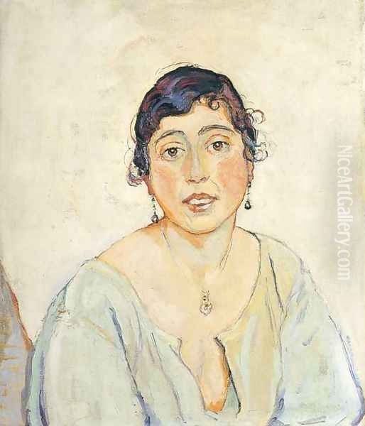 Portrait of a Woman Oil Painting by Ferdinand Hodler